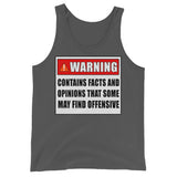 Warning Contains Facts That Some May Find Offensive Premium Tank Top - Libertarian Country