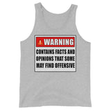 Warning Contains Facts That Some May Find Offensive Premium Tank Top - Libertarian Country