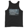 Answers That Cannot Be Questioned Premium Tank Top - Libertarian Country