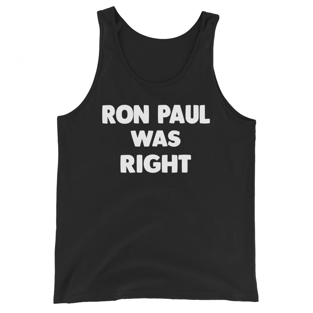 Ron Paul Was Right Premium Tank Top - Libertarian Country