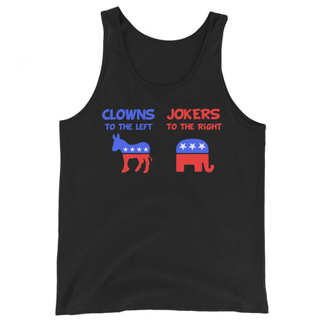 Clowns to the Left Jokers to the Right Premium Tank Top - Libertarian Country
