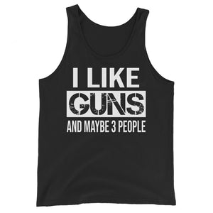 I Like Guns and Maybe 3 People Tank Top