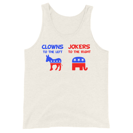 Clowns to the Left Jokers to the Right Premium Tank Top - Libertarian Country