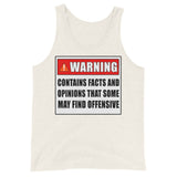 Warning Contains Facts That Some May Find Offensive Premium Tank Top - Libertarian Country