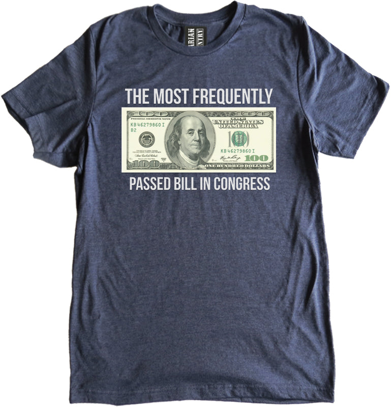 The Most Frequently Passed Bill in Congress Shirt by Libertarian Country