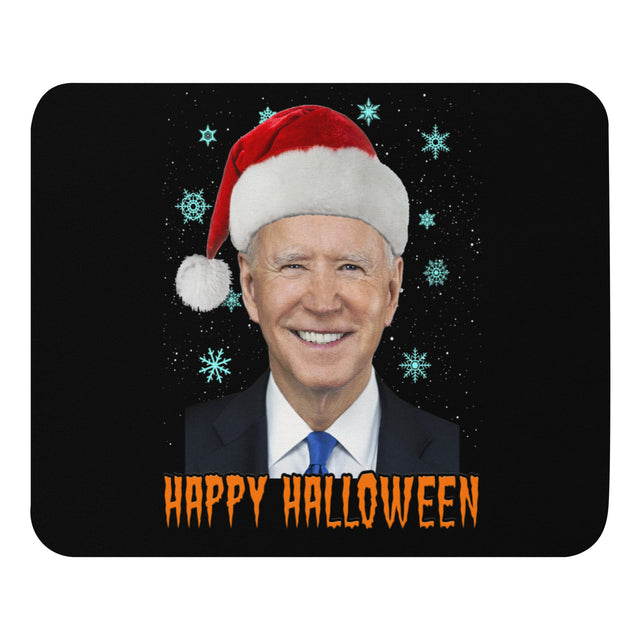 Joe Biden Happy Halloween Mouse Pad - Libertarian Country