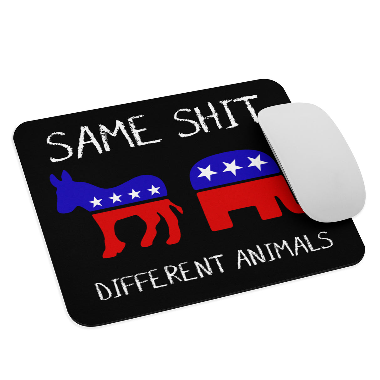 Same Shit Different Animals Mouse Pad - Libertarian Country
