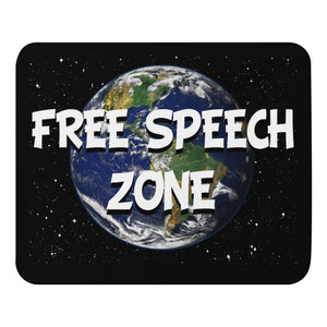 Free Speech Zone Earth Mouse Pad - Libertarian Country