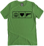 Peace Love and Guns Shirt by Libertarian Country