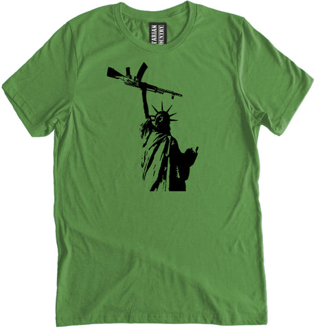 Statue of Liberty with AK 47 Shirt by Libertarian Country