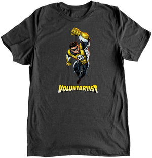 Voluntaryist Superhero Shirt by The Pholosopher