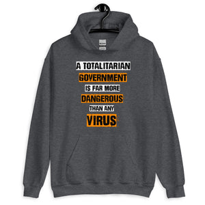 Totalitarian Government Virus Hoodie - Libertarian Country