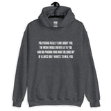 Politicians Really Care About You Hoodie - Libertarian Country
