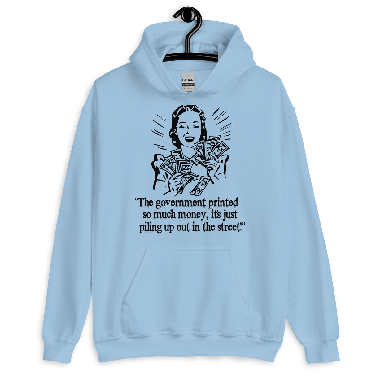 Money Piling Up Hyperinflation Hoodie - Libertarian Country