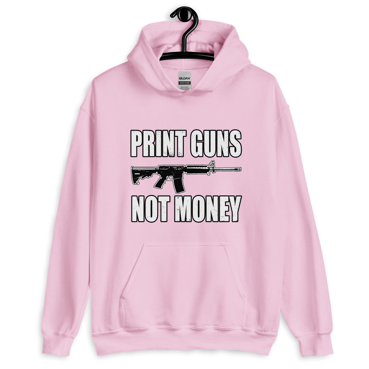 Print Guns Not Money Hoodie - Libertarian Country