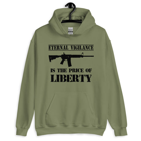 Eternal Vigilance is The Price of Liberty Hoodie by Libertarian Country
