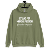 I Stand For Medical Freedom Hoodie - Libertarian Country