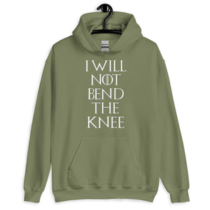 I Will Not Bend The Knee Hoodie - Libertarian Country