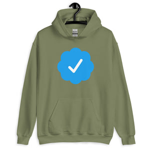 Blue Check Verified Hoodie - Libertarian Country