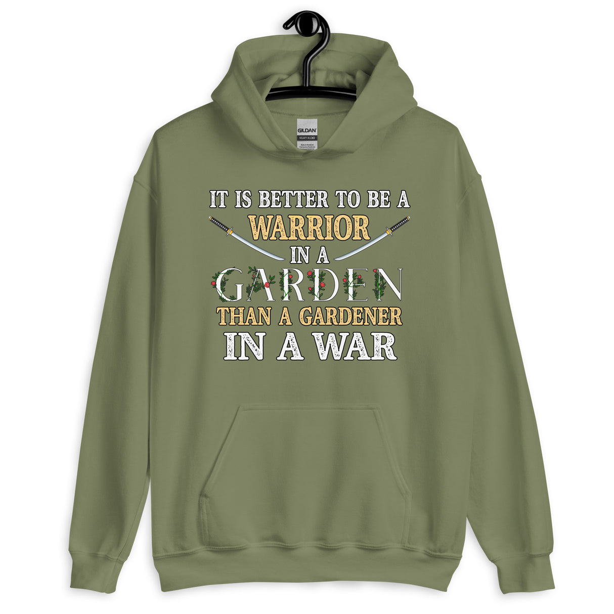 Warrior in a Garden Hoodie - Libertarian Country