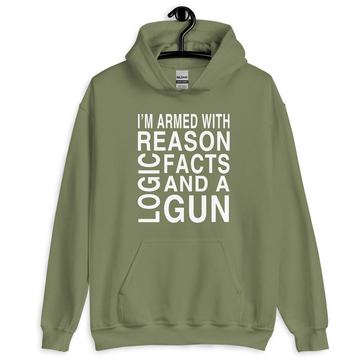 Armed with Reason Logic Facts and a Gun Hoodie - Libertarian Country