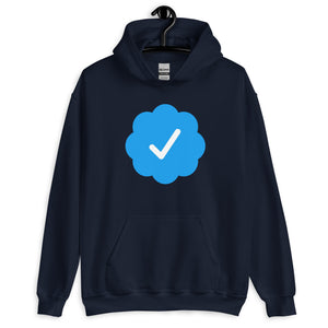 Blue Check Verified Hoodie - Libertarian Country