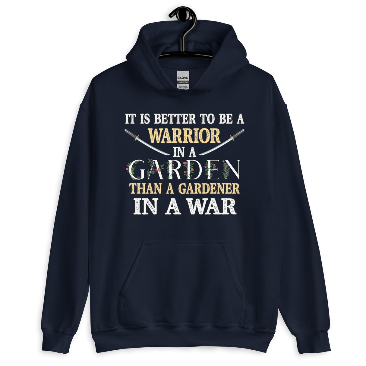 Warrior in a Garden Hoodie - Libertarian Country