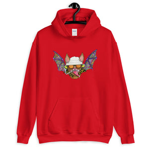 Hunter S. Thompson Psychedelic Bat Hoodie - Libertarian Country