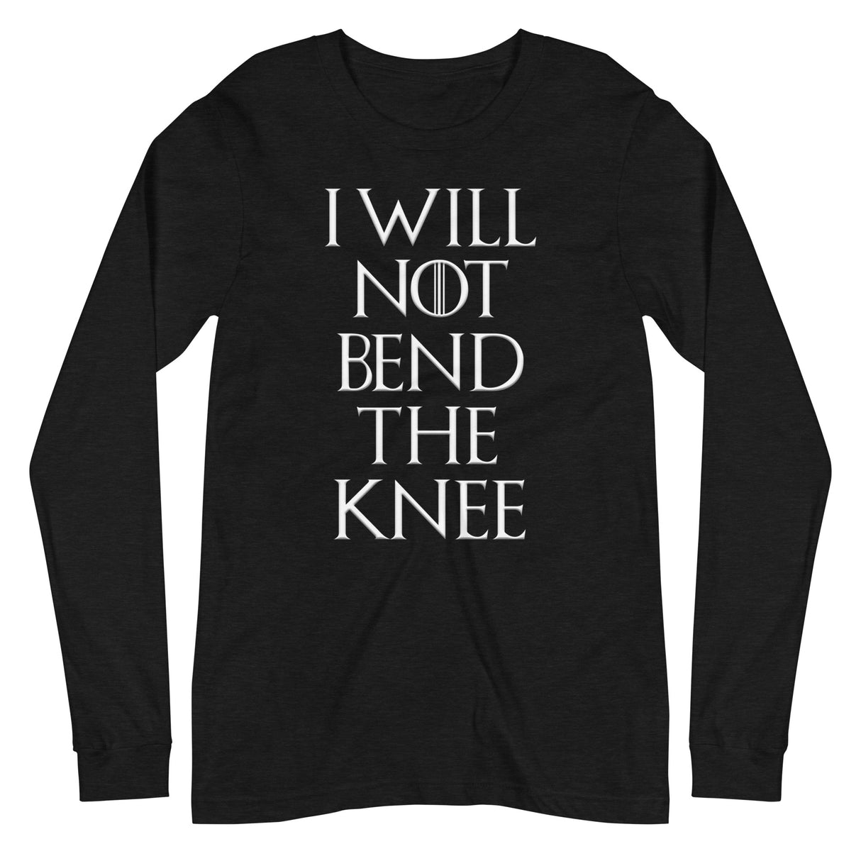 I Will Not Bend The Knee Premium Long Sleeve Shirt - Libertarian Country
