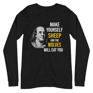 Ben Franklin Sheep and Wolves Premium Long Sleeve Shirt