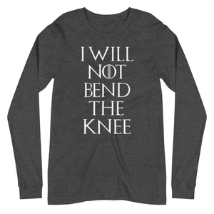 I Will Not Bend The Knee Premium Long Sleeve Shirt - Libertarian Country