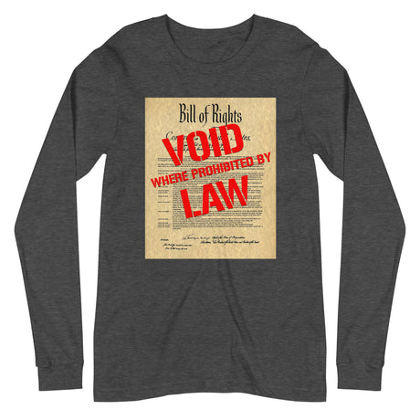 Bill of Rights Void Where Prohibited Premium Long Sleeve Shirt