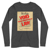 Bill of Rights Void Where Prohibited Premium Long Sleeve Shirt