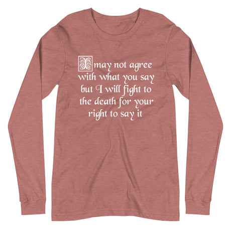 Fight For Your Right To Say It Premium Long Sleeve Shirt - Libertarian Country