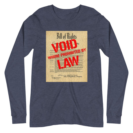 Bill of Rights Void Where Prohibited Premium Long Sleeve Shirt - Libertarian Country