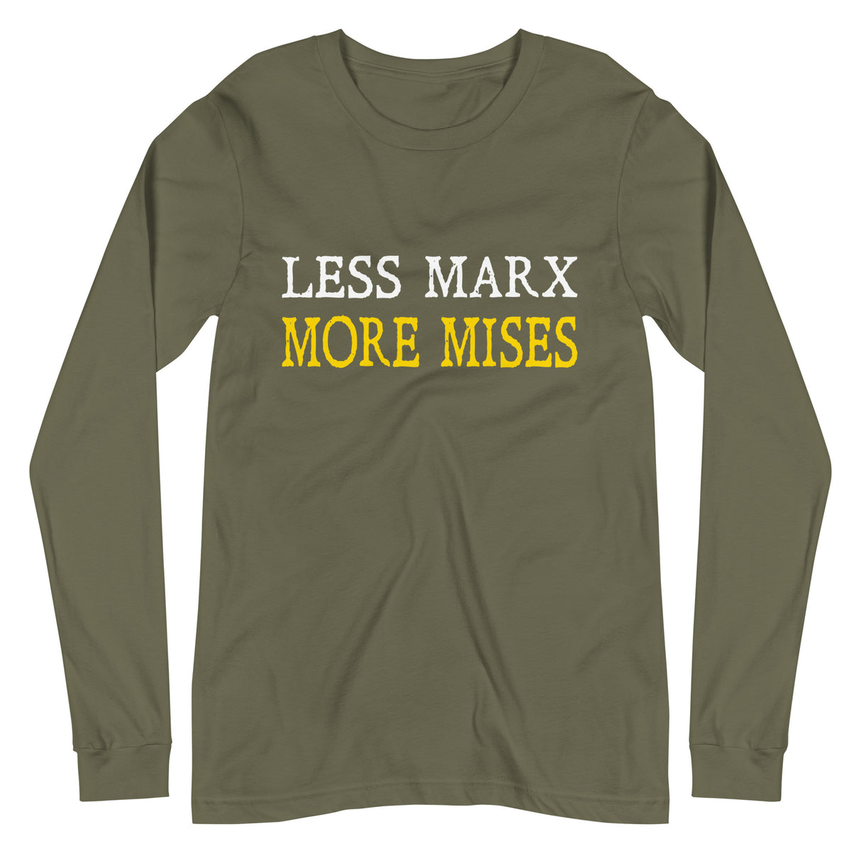 Less Marx More Mises Premium Long Sleeve Shirt - Libertarian Country