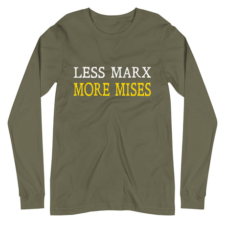 Less Marx More Mises Premium Long Sleeve Shirt - Libertarian Country