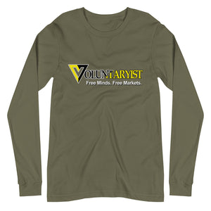 Voluntaryist Free Minds Free Markets Premium Long Sleeve Shirt - Libertarian Country