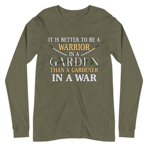 Warrior in a Garden Premium Long Sleeve Shirt - Libertarian Country