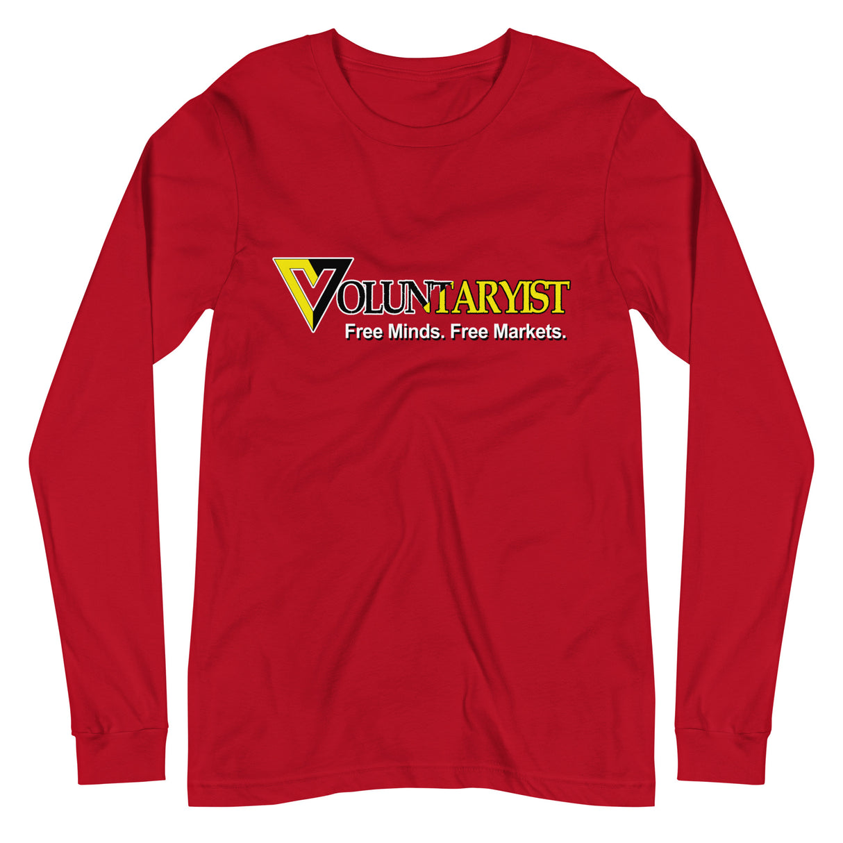 Voluntaryist Free Minds Free Markets Premium Long Sleeve Shirt - Libertarian Country
