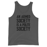 Armed Society Premium Tank Top by Libertarian Country