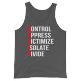 Control Oppress Victimize Isolate Divide Premium Tank Top - Libertarian Country