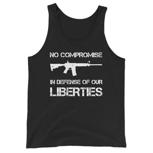 No Compromise in Defense of our Liberties Premium Tank Top - Libertarian Country