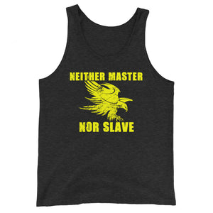 Neither Master Nor Slave Premium Tank Top - Libertarian Country