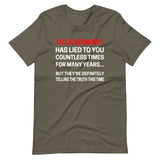 The Government Has Lied To You Premium Shirt - Libertarian Country