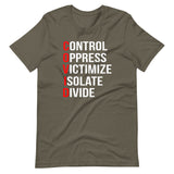 Control Oppress Victimize Isolate Divide Shirt - Libertarian Country