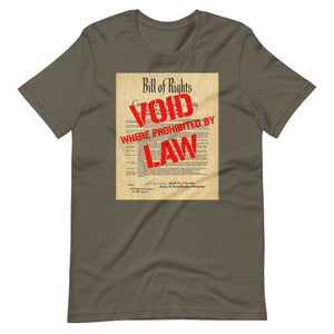 Bill of Rights Void Where Prohibited Shirt - Libertarian Country