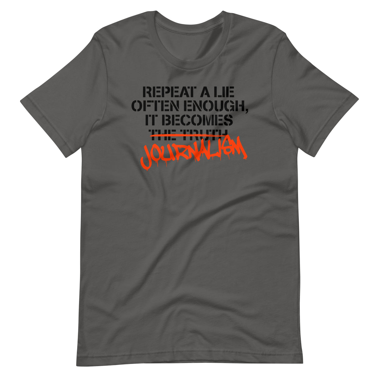 Repeat a Lie Often Enough it Becomes Journalism Shirt - Libertarian Country