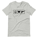 Peace Love Guns Shirt - Libertarian Country
