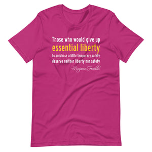 Ben Franklin Essential Liberty Shirt - Libertarian Country